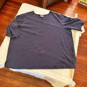 Liz & Me Blue Top Heavy Warm 3XL Shirt Sweatshirt